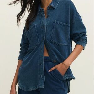 Z SUPPLY ALL DAY KNIT DENIM JACKET - INDIGO